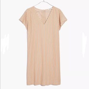 Madewell Button Back Easy Dress in Stripe, Size 3X